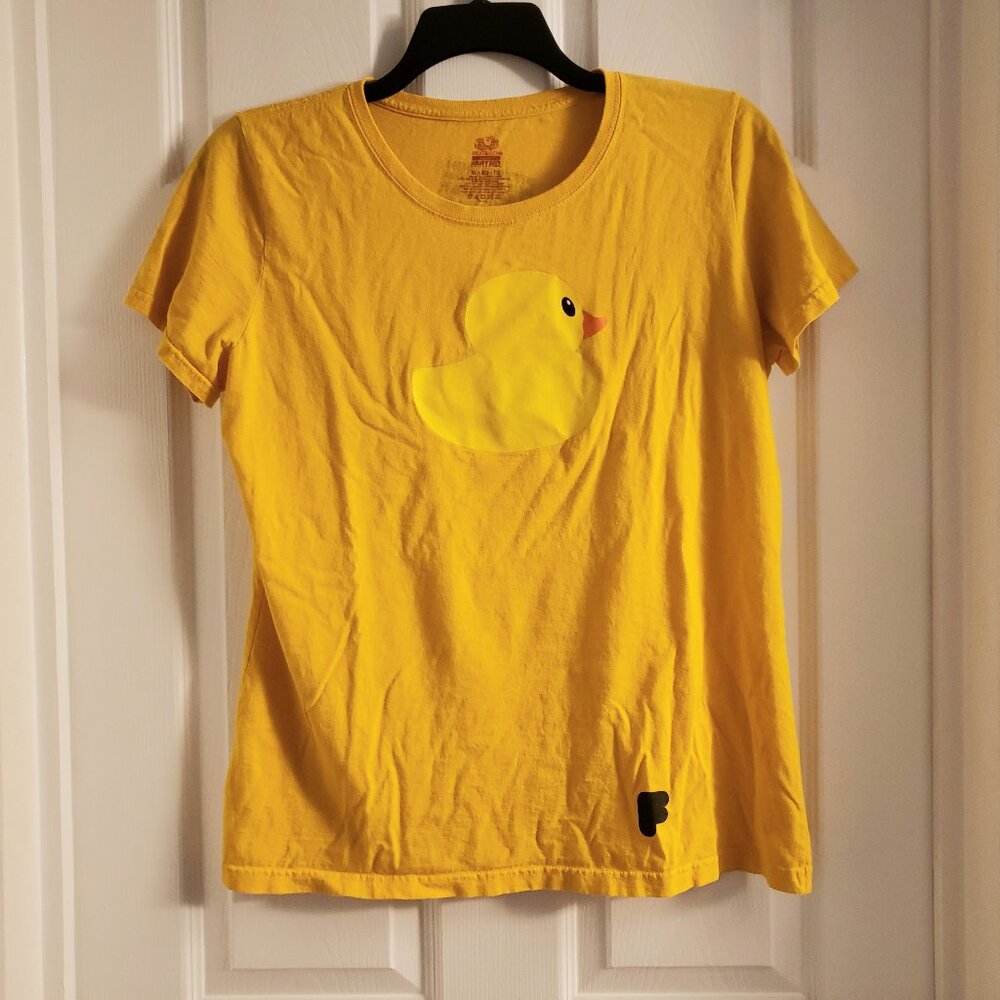 Rubber Duck Duckie Pittsburgh Festival Of Firsts XL Graphic T-Shirt Yellow 2013